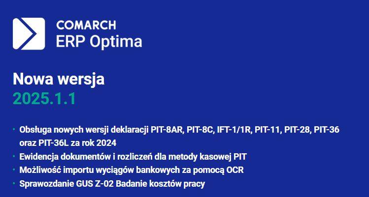 Comarch Optima 2015.1.1