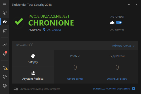 bitdefender panel